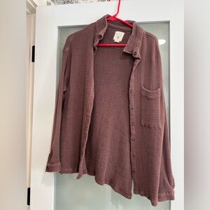 BillaBong waffle button up